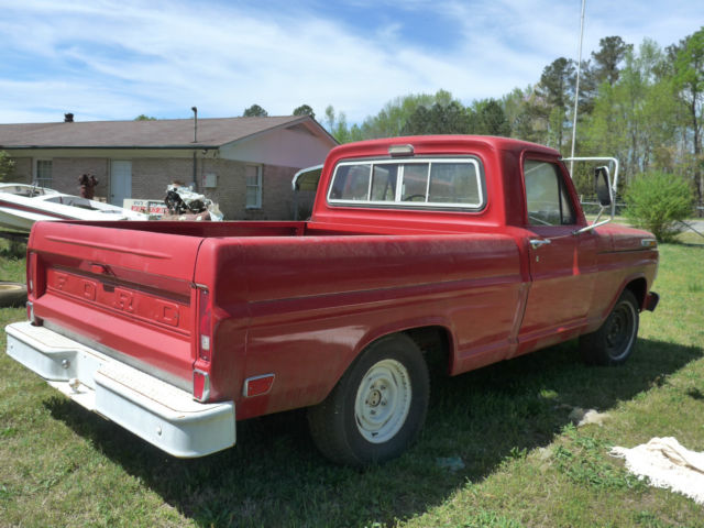 1969 Red Ford F-150 Standard Cab Pickup