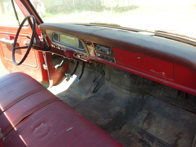 1969 Red Ford F-150 Standard Cab Pickup