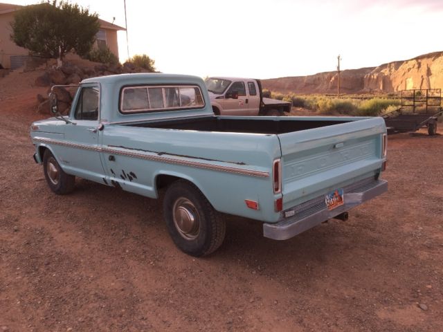 1969 Orange Ford F-250 Standard Cab Pickup
