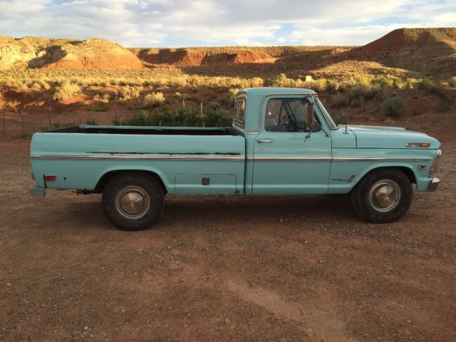 1969 Orange Ford F-250 Standard Cab Pickup