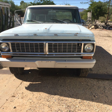 1969 Blue &- white Ford F-250 Standard Cab Pickup
