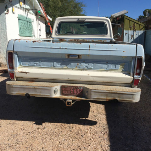 1969 Blue &- white Ford F-250 Standard Cab Pickup