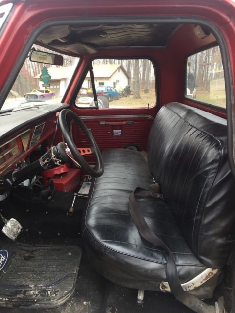 1969 Red Ford F-250 Standard Cab Pickup