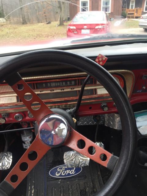 1969 Red Ford F-250 Standard Cab Pickup