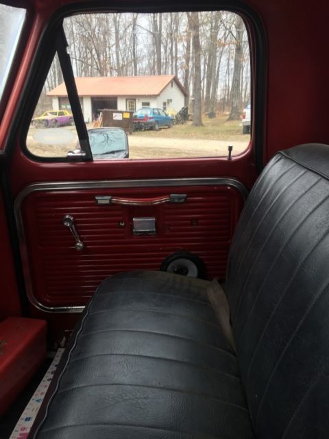 1969 Red Ford F-250 Standard Cab Pickup
