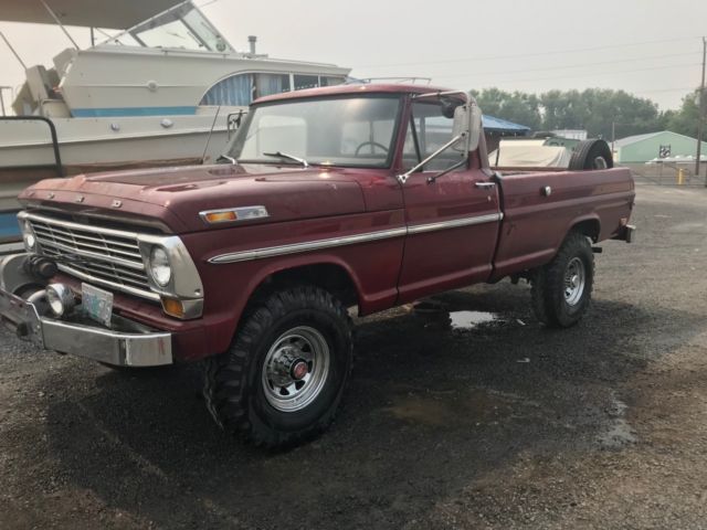 1969 Burgundy Ford F-250
