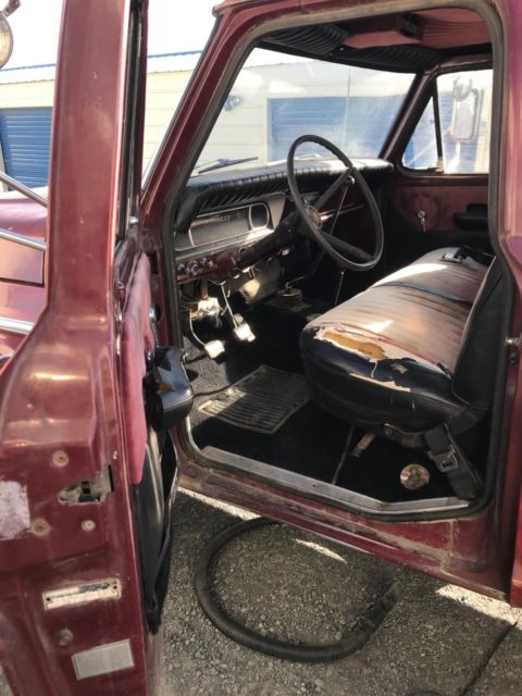 1969 Burgundy Ford F-250