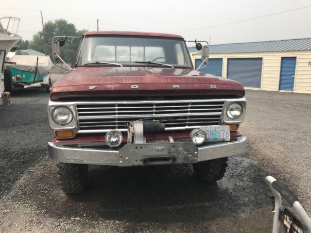 1969 Burgundy Ford F-250