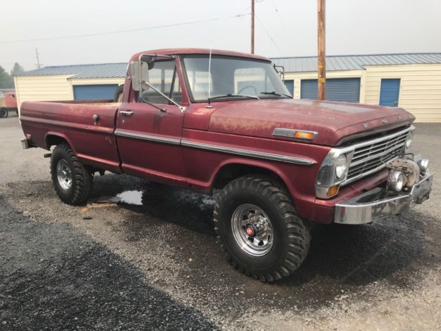 1969 Burgundy Ford F-250