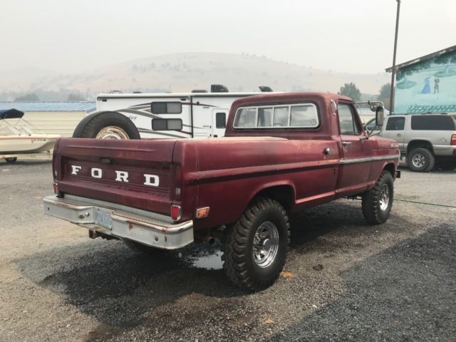 1969 Burgundy Ford F-250