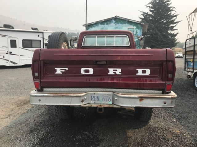 1969 Burgundy Ford F-250