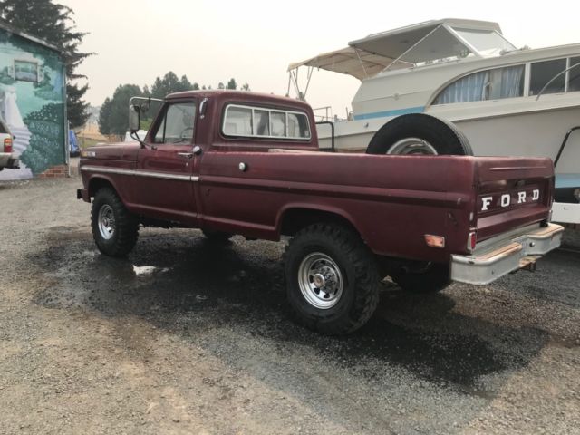 1969 Burgundy Ford F-250