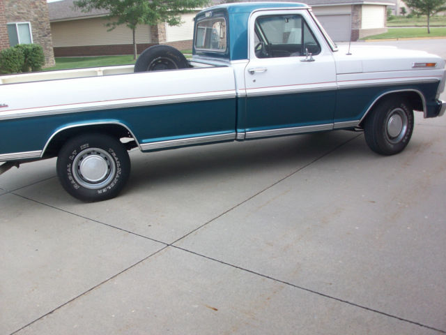 1969 Teal White Ford F-100 Standard Cab Pickup
