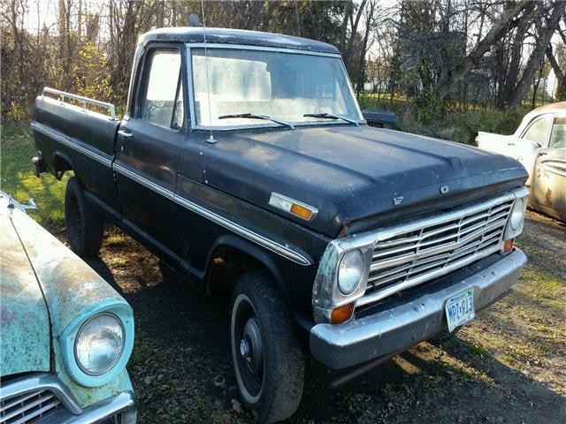 1969 Black Ford F-100 --