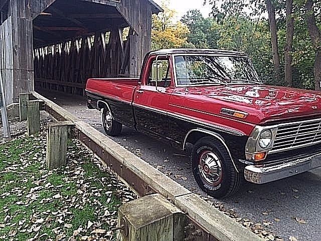 1969 Red Ford F-100 Cab & Chassis