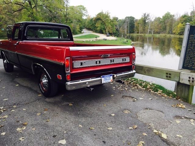 1969 Red Ford F-100 Cab & Chassis