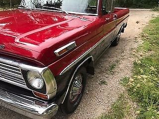 1969 Red Ford F-100 Cab & Chassis