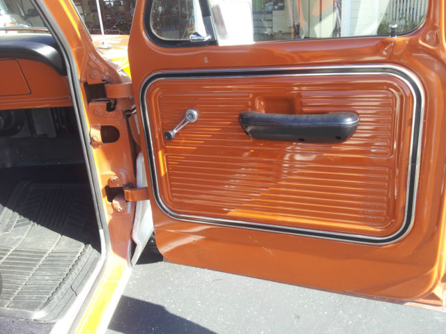 1969 Orange Ford F-100 Standard Cab Pickup