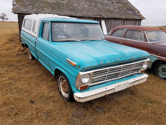 1969 Blue Patina Ford F-100