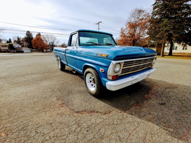 1969 Blue Ford F-250 Standard Cab Pickup