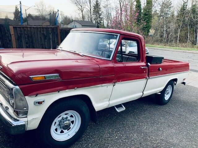 1969 red/white Ford F-250 Standard Cab Pickup