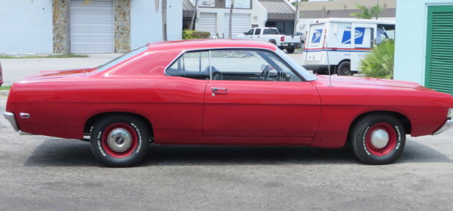 1969 Red Ford Fairlane Coupe