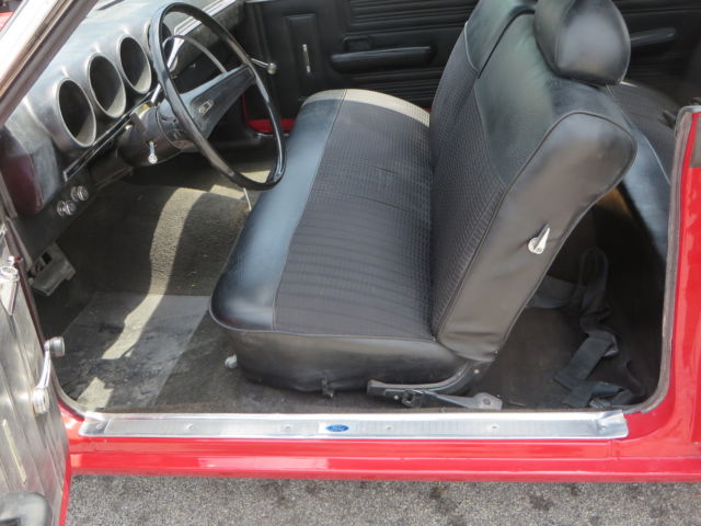 1969 Red Ford Fairlane Coupe