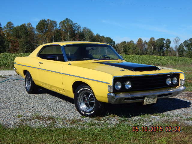 1969 Yellow Ford Fairlane Coupe