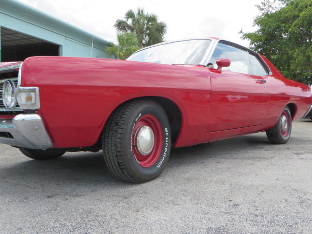 1969 Red Ford Fairlane Coupe