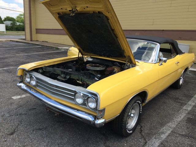 1969 Yellow Ford Fairlane Coupe