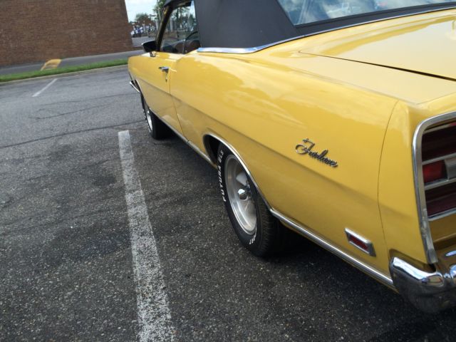1969 Yellow Ford Fairlane Coupe