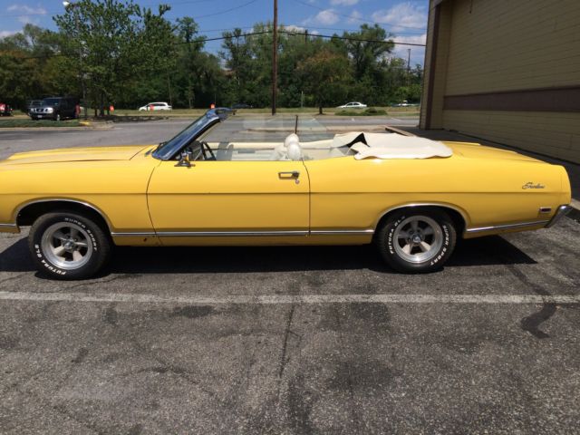 1969 Yellow Ford Fairlane Coupe