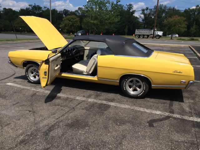 1969 Yellow Ford Fairlane Coupe