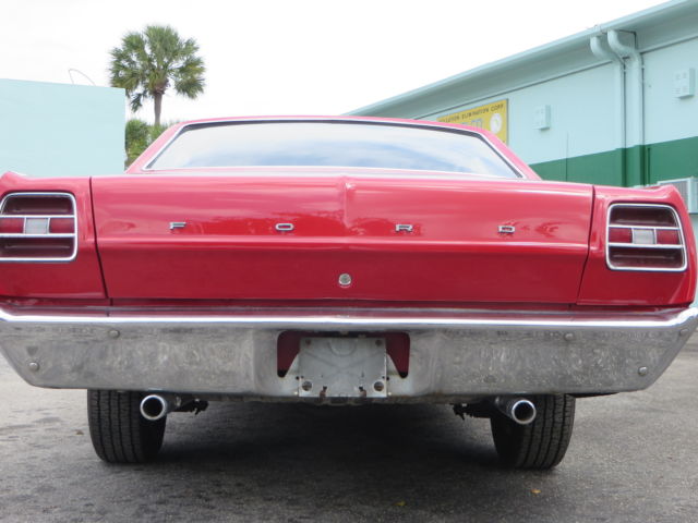 1969 Red Ford Fairlane Coupe