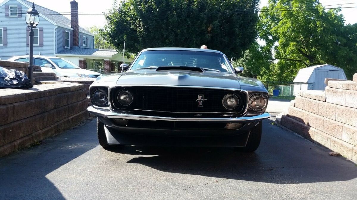 1969 metallic flake gunmetal/grey Ford Mustang Fastback