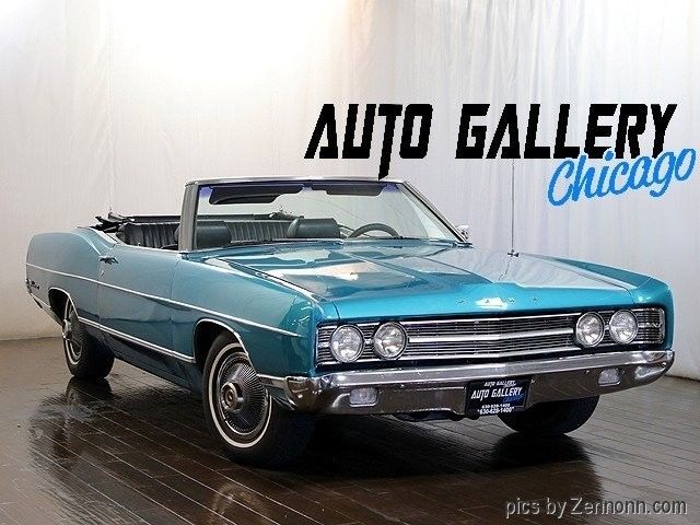 1969 Blue Ford Galaxie Convertible