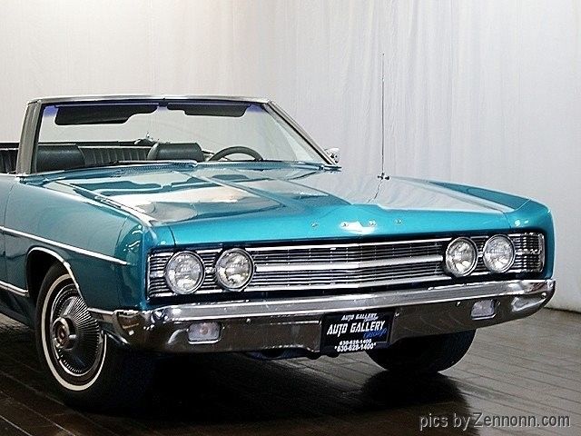 1969 Blue Ford Galaxie Convertible