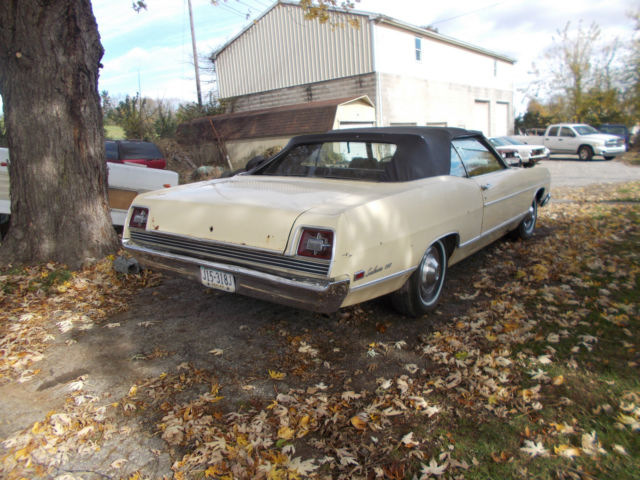 1969 cream Ford Galaxie Convertible