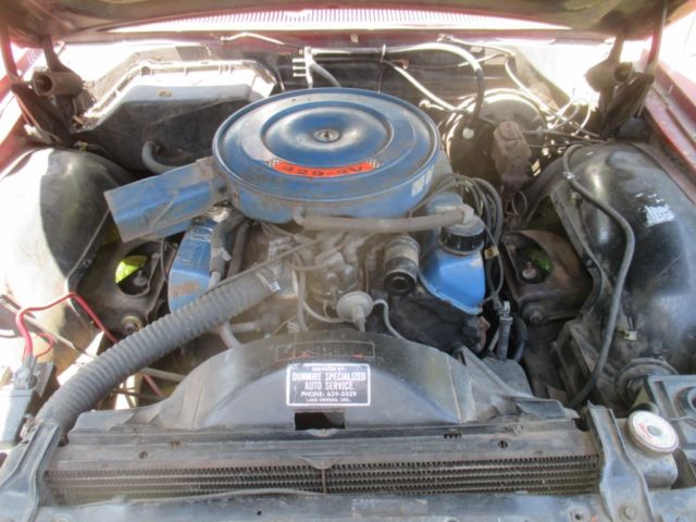 1969 Red Ford Galaxie Convertible