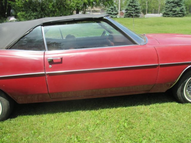 1969 Red Ford Galaxie Convertible