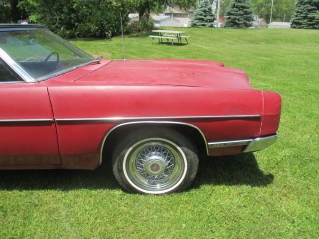 1969 Red Ford Galaxie Convertible
