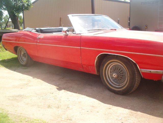 1969 red Ford ltd Convertible