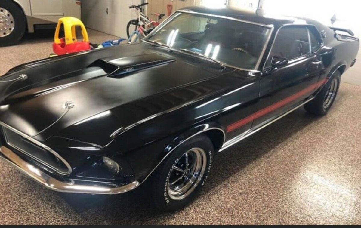 1969 Black Ford Mustang