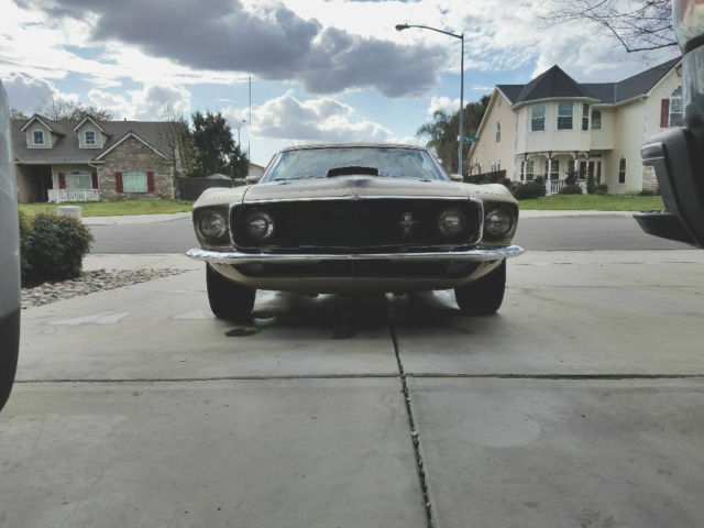 1969 Gold Ford Mustang Fastback