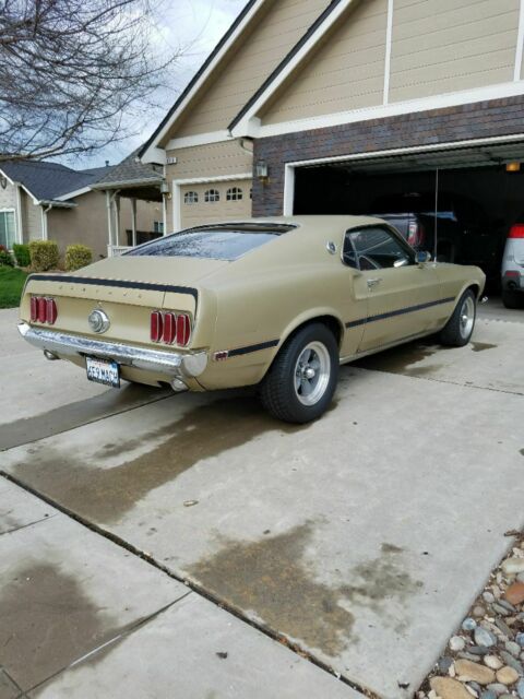 1969 Gold Ford Mustang Fastback