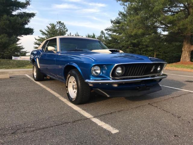 1969 Blue Ford Mustang Convertible