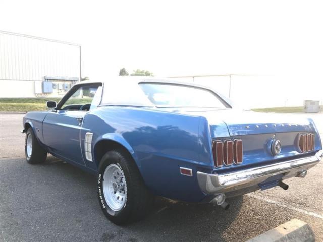 1969 Blue Ford Mustang Convertible