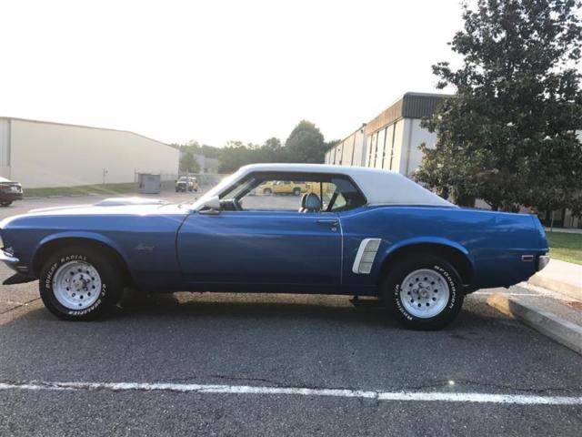 1969 Blue Ford Mustang Convertible