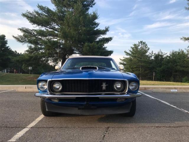 1969 Blue Ford Mustang Convertible