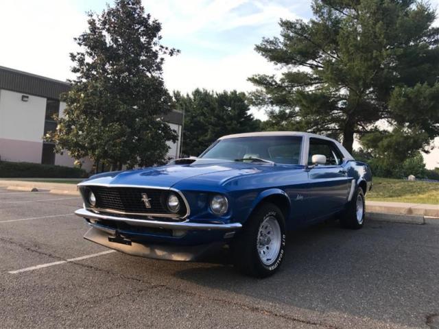 1969 Blue Ford Mustang Convertible